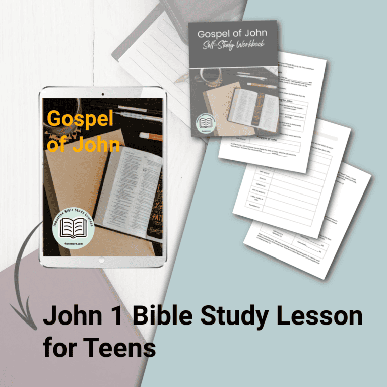 John Bible Study Lesson For Teens Onemore