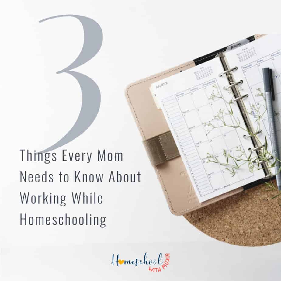 Here are 3 things every mom needs to know about working while homeschooling.