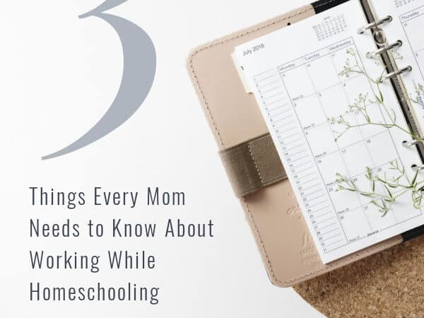 3 Things Every Mom Needs to Know About Working While Homeschooling