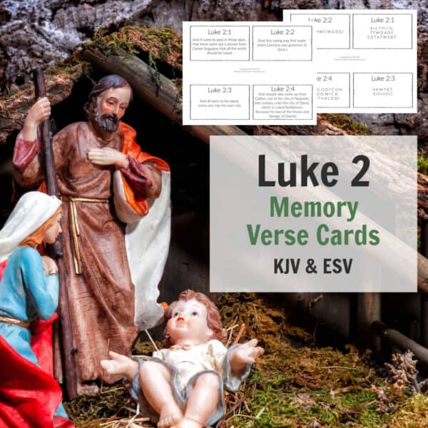 Luke 2 Memory Verse Cards