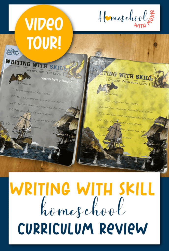 Here's an inside peek and review of Writing with Skill curriculum for homeschool middle grades. Complete video tour!