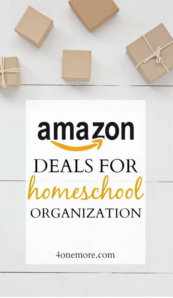 Amazon deals for homeschool organization