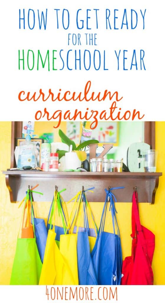 how to get ready for the homeschool year: curriculum organization