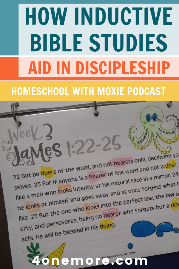 How are you doing with discipleship in your homeschool? Here's how inductive Bible studies can help you reach this longterm vision & goal.