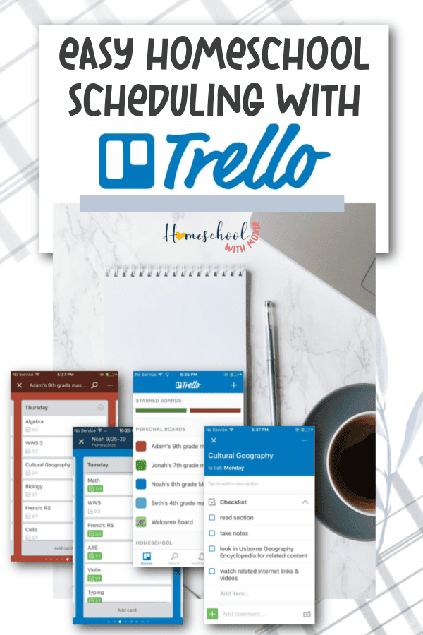 See how Trello makes homeschool schedules work well for homeschool moms! Your scheduling plan needs to be flexible, and Trello is!