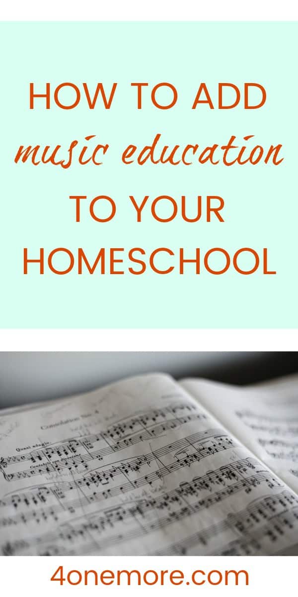 how to add music education to your homeschool