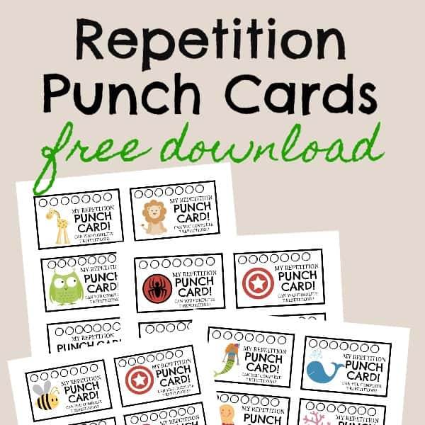 Repetition Punch Cards free download