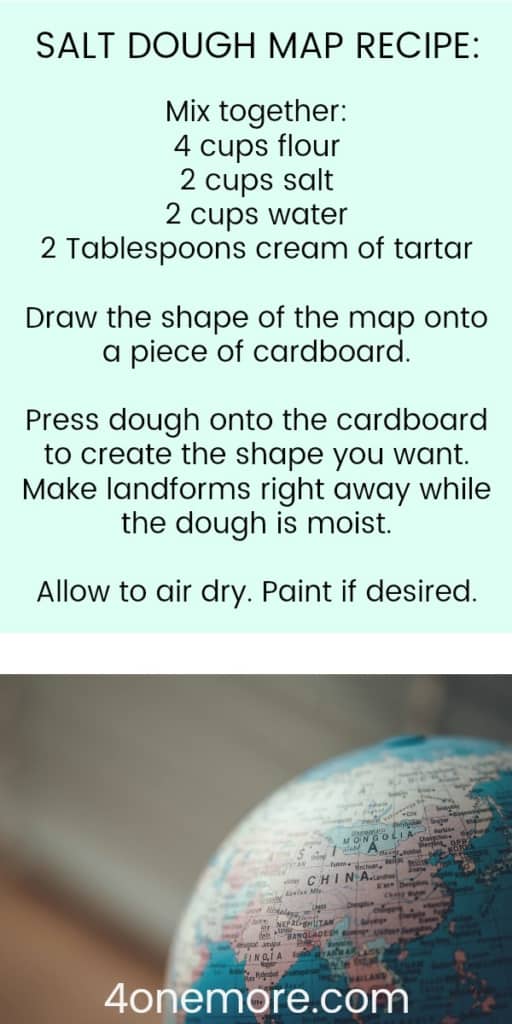 salt dough map recipe