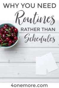 If your homeschool schedule leaves you frazzled and always feeling behind, then what you need are routines!