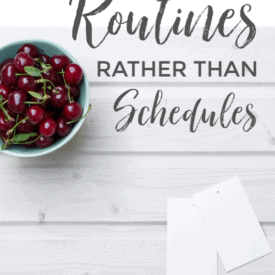 If your homeschool schedule leaves you frazzled and always feeling behind, then what you need are routines!